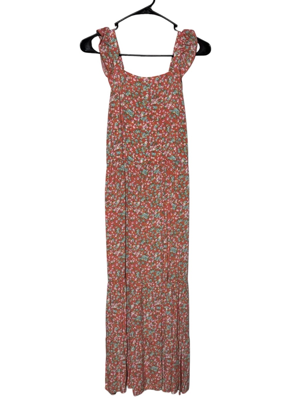 Art Class Ditzy Floral Maxi Dress Size Large Pink Cottagecore PinaforeModest
